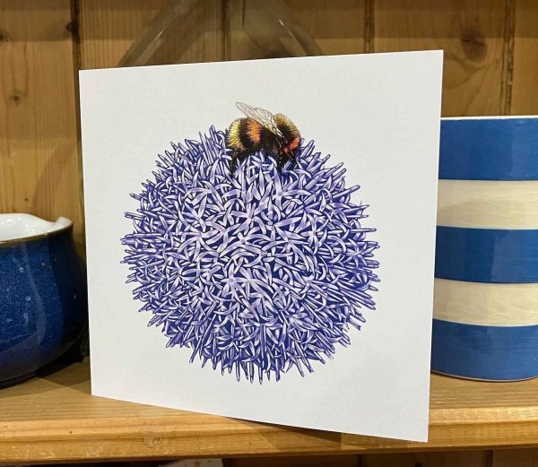 Bee on a Globe Thistle - ‘On top of the World’